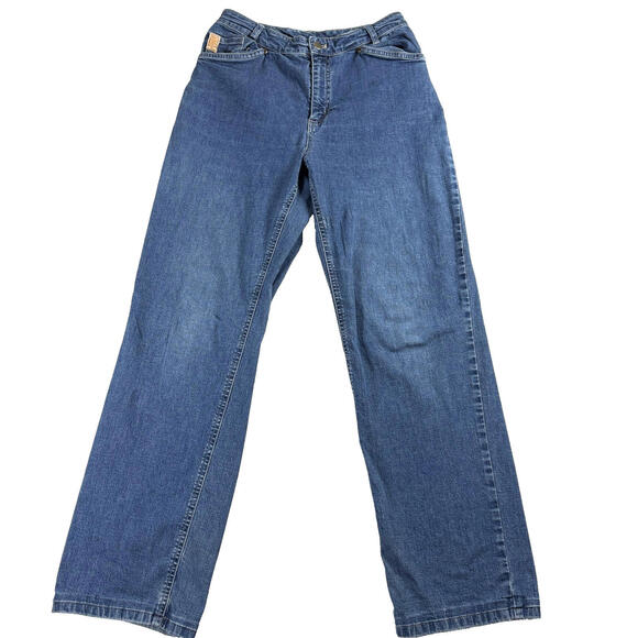 J. Jill Denim - J.Jill Out Of The Blue Womens Size 6 Straight Fit Medium Wash Vintage Jeans 90s